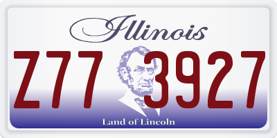 IL license plate Z773927