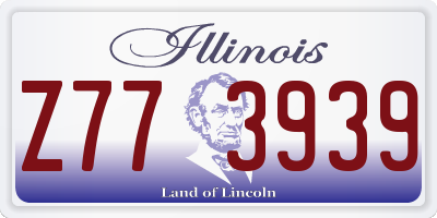 IL license plate Z773939