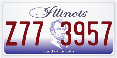 IL license plate Z773957