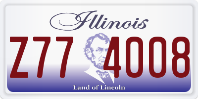 IL license plate Z774008