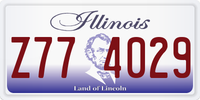 IL license plate Z774029