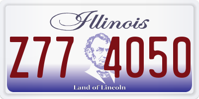 IL license plate Z774050