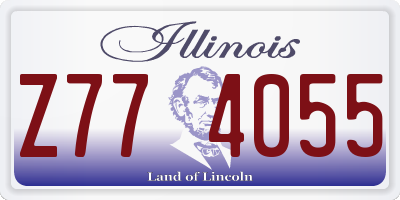 IL license plate Z774055