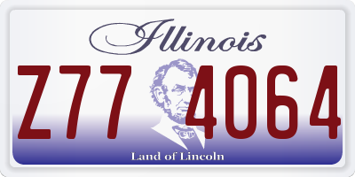 IL license plate Z774064