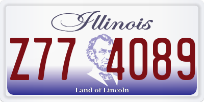 IL license plate Z774089