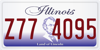 IL license plate Z774095
