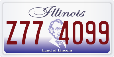IL license plate Z774099
