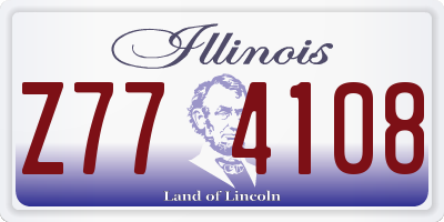 IL license plate Z774108