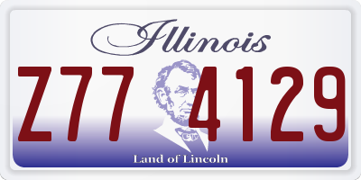 IL license plate Z774129