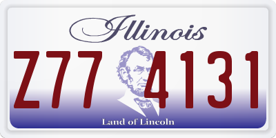 IL license plate Z774131