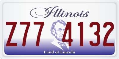 IL license plate Z774132