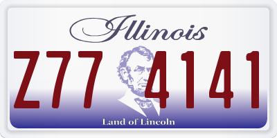 IL license plate Z774141