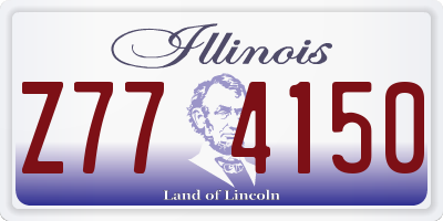 IL license plate Z774150