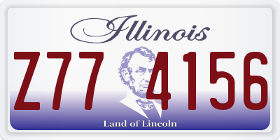 IL license plate Z774156