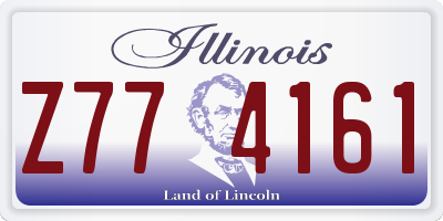 IL license plate Z774161