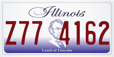 IL license plate Z774162