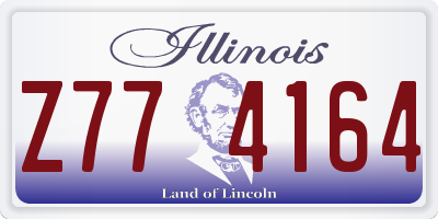 IL license plate Z774164
