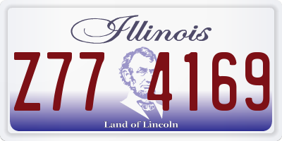 IL license plate Z774169