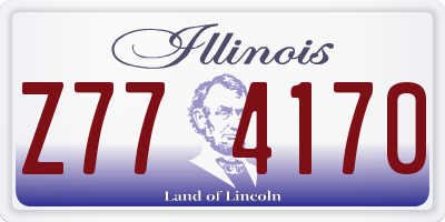 IL license plate Z774170