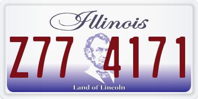 IL license plate Z774171