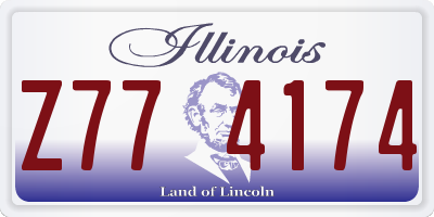 IL license plate Z774174