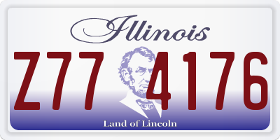 IL license plate Z774176