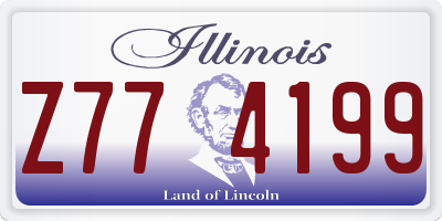 IL license plate Z774199