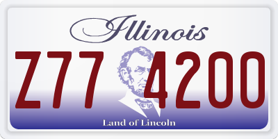IL license plate Z774200