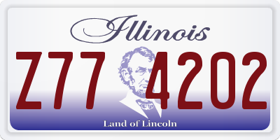 IL license plate Z774202