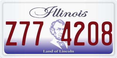 IL license plate Z774208