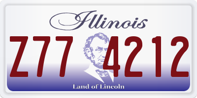 IL license plate Z774212
