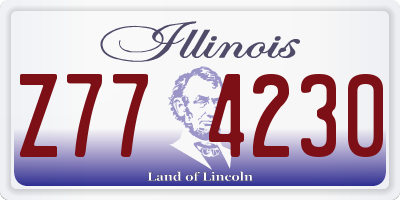 IL license plate Z774230