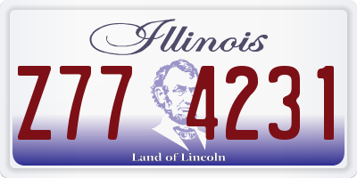 IL license plate Z774231