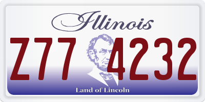 IL license plate Z774232