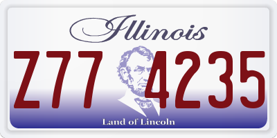 IL license plate Z774235