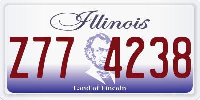 IL license plate Z774238