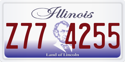 IL license plate Z774255
