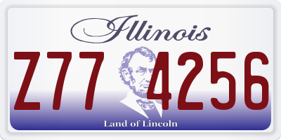 IL license plate Z774256