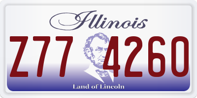 IL license plate Z774260