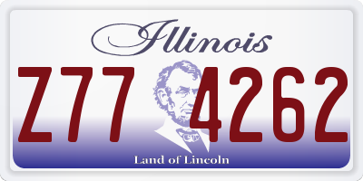 IL license plate Z774262