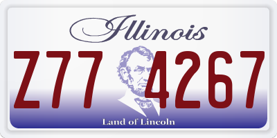 IL license plate Z774267