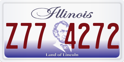 IL license plate Z774272