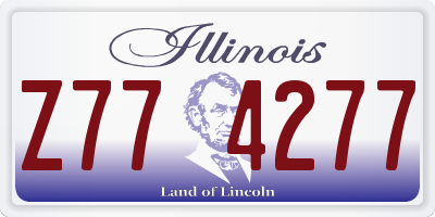 IL license plate Z774277