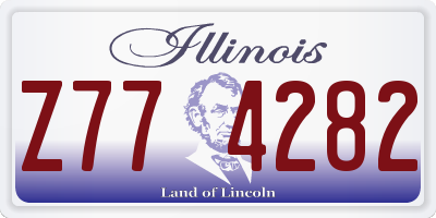 IL license plate Z774282