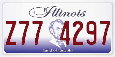 IL license plate Z774297