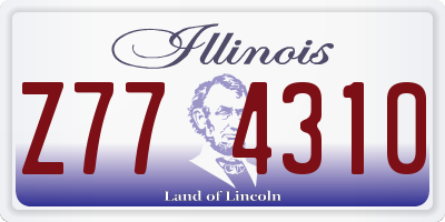 IL license plate Z774310