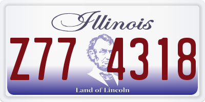 IL license plate Z774318