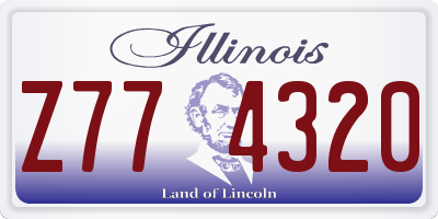 IL license plate Z774320