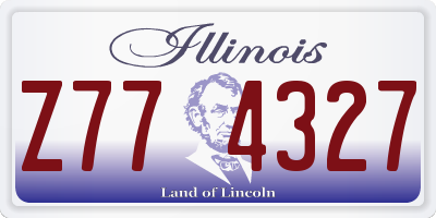 IL license plate Z774327