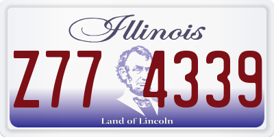 IL license plate Z774339